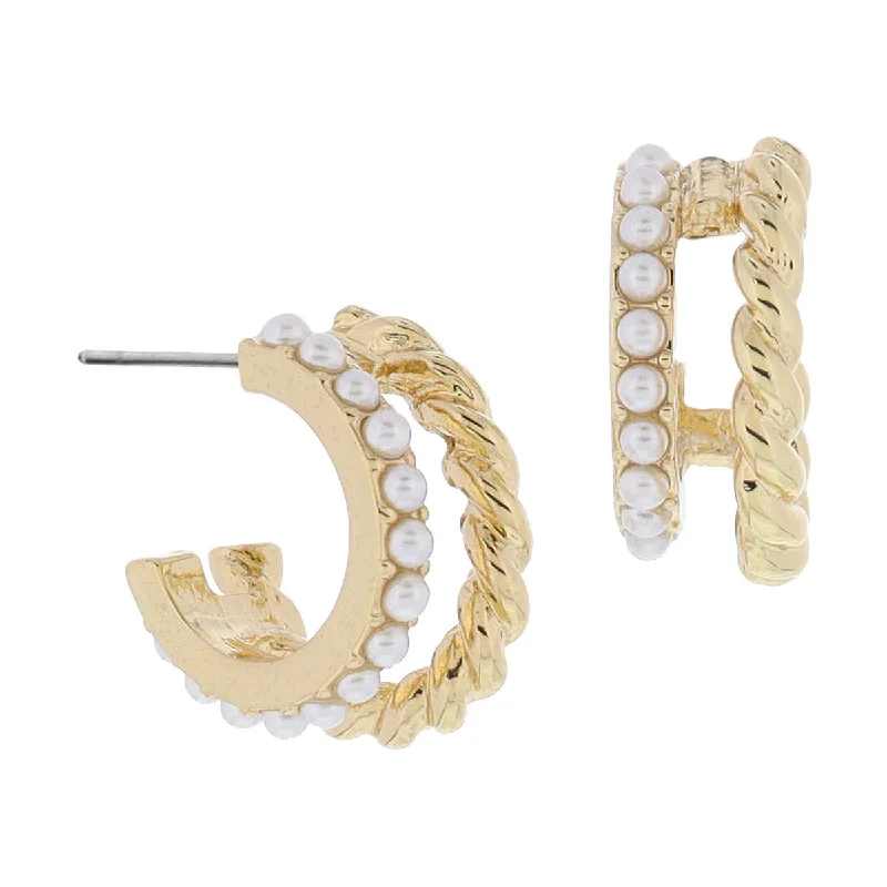 Jane Marie Double Hoop Earrings