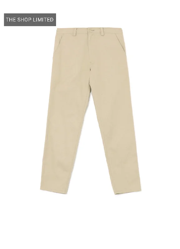 [Y's BORN PRODUCT] COTTON TWILL SLIM FIT DRAWSTRING PANTS