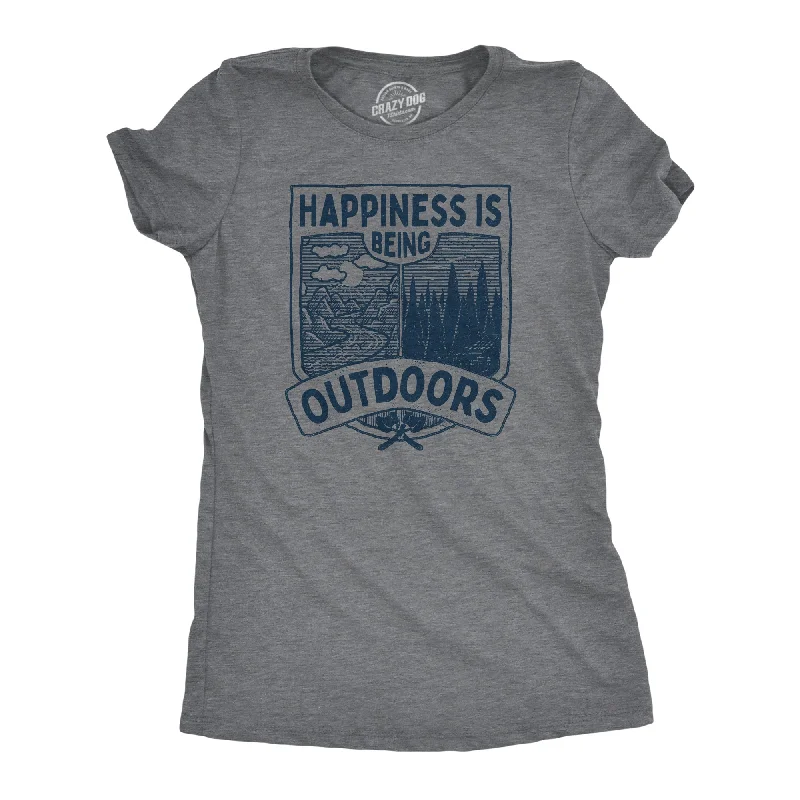 Hapiness Is Being Outdoors Women's T Shirt