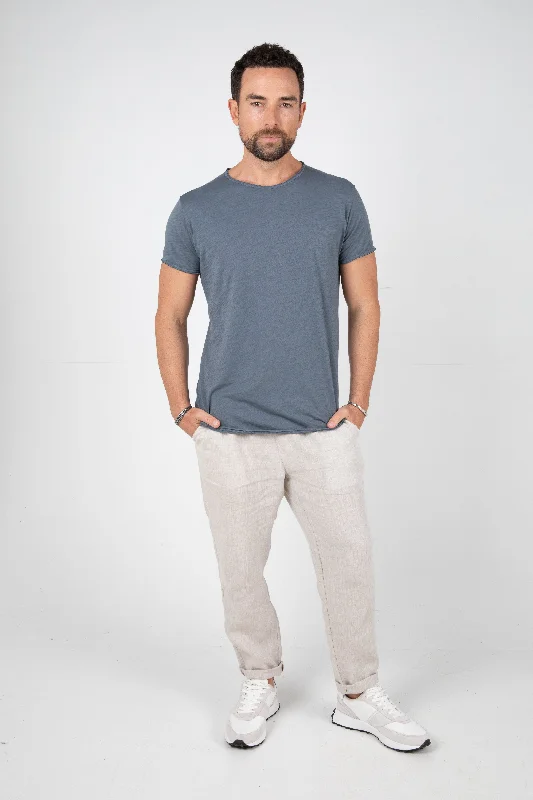 ORTEGA SLUB TEE - BASALT