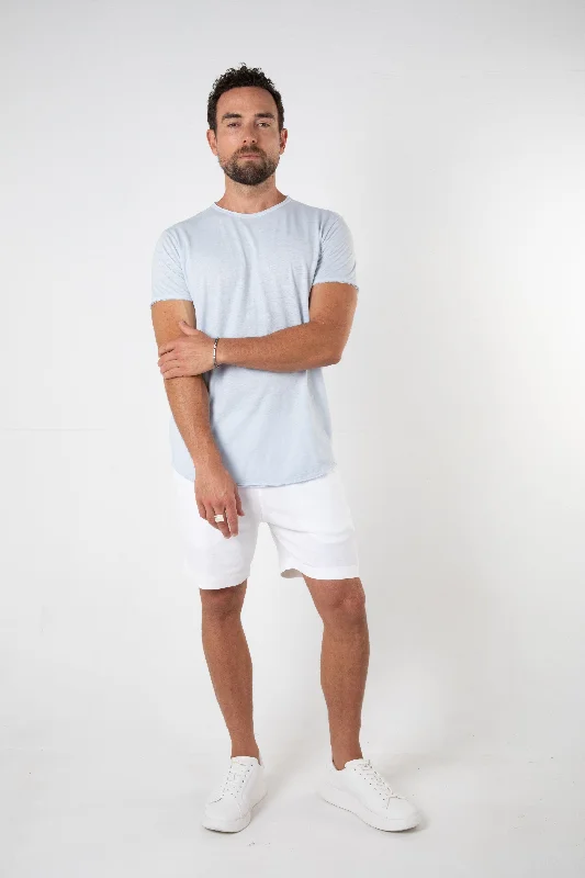 ORTEGA SLUB TEE - SKY BLUE