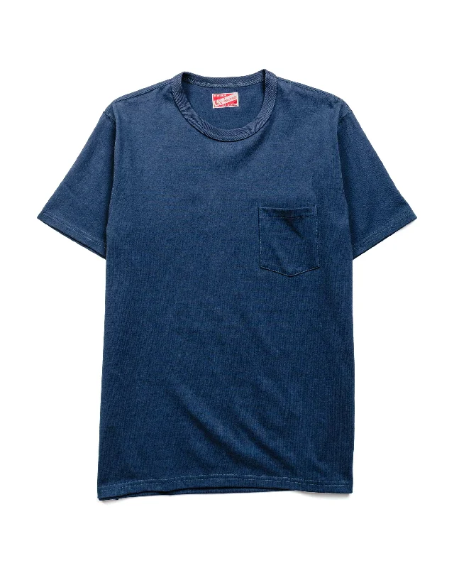 The Real McCoy's MC22006 Pocket Tee Marine Blue