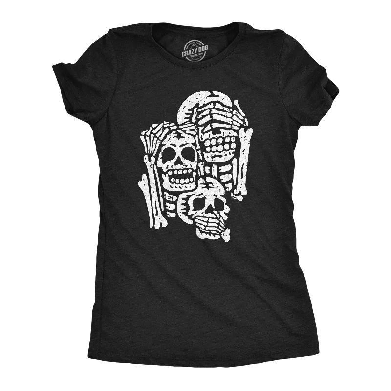 Three Wise Skeletons Women's T Shirt