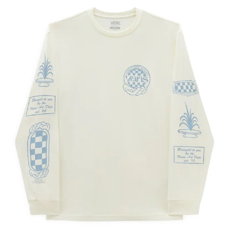 Vans Hand Circle Long Sleeve T-shirt - Marshmallow