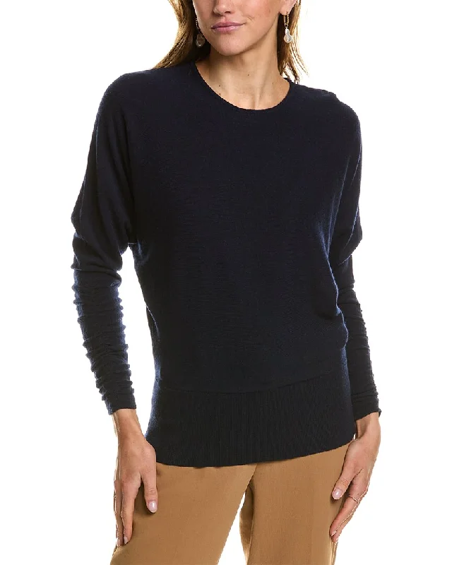 Reiss Lisa Wool-Blend Batwing Sleeve Top