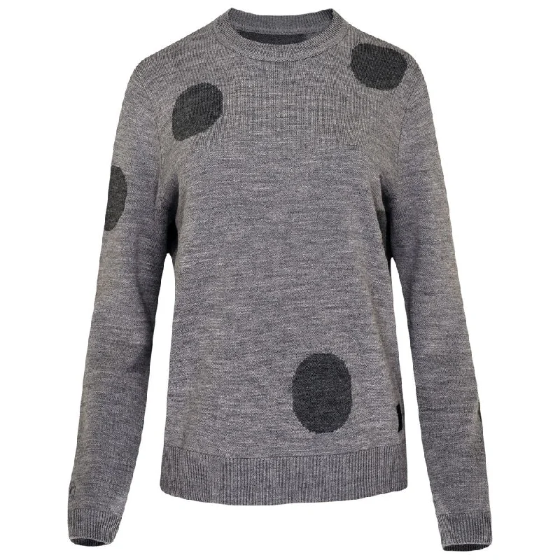 Womens Polka Dot Sweater (Charcoal/Smoke)