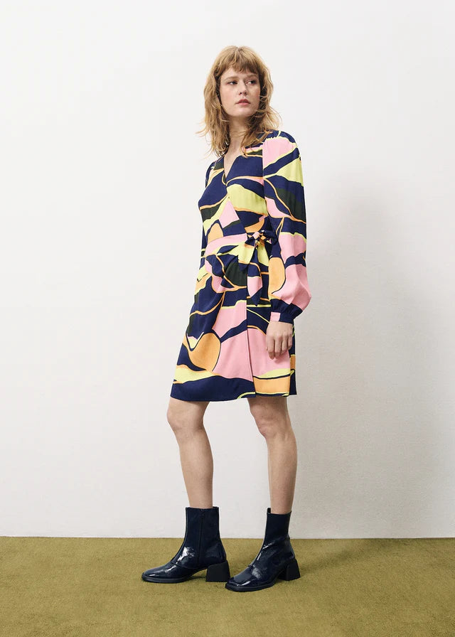 Abelinia Wrap Multicoloured Dress