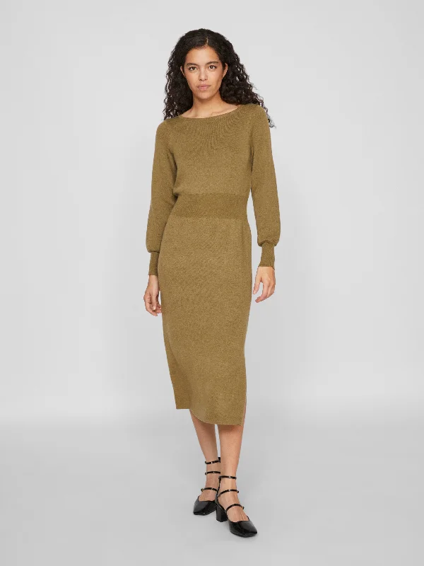 Marla Knit Dress (Gothic Olive/Melange)