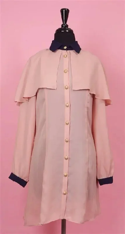 The Cue Chiffon Collar Top