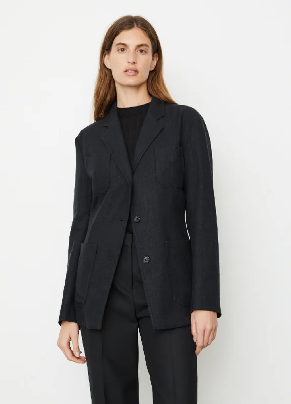 Slim Viscose Linen Blazer