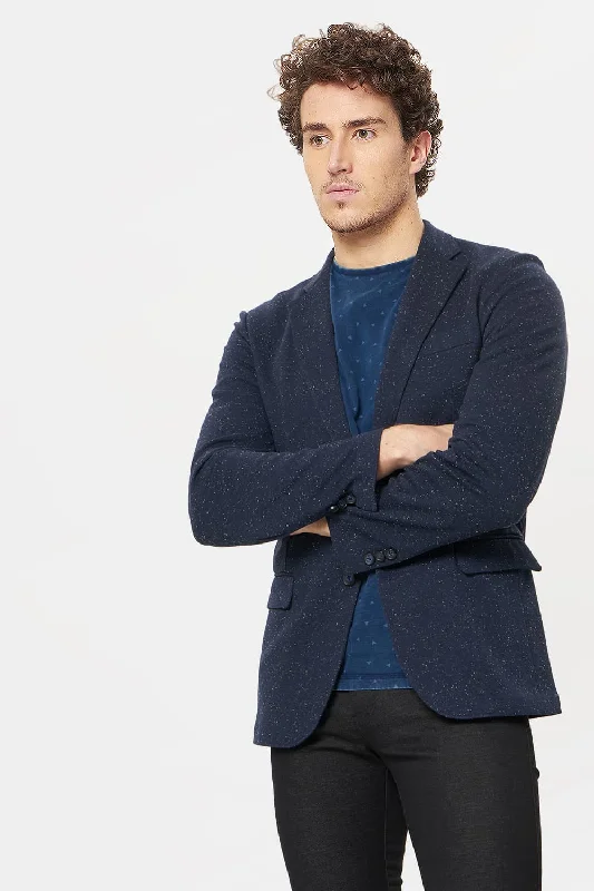 Comfort Fit 2 Button Knit Blazer