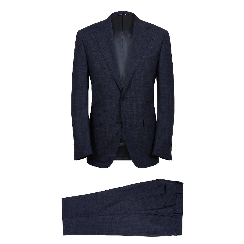 HENRY SARTORIAL HERITAGE Zegna High Performance™ Plain Suit DARK NAVY REG