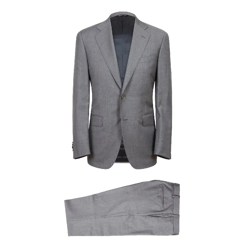 HENRY SARTORIAL HERITAGE Zegna Traveller™ Plain Suit GREY REG