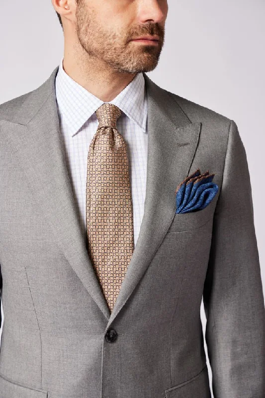 HENRY SARTORIAL Westminster Peak Lapel Suit GREY