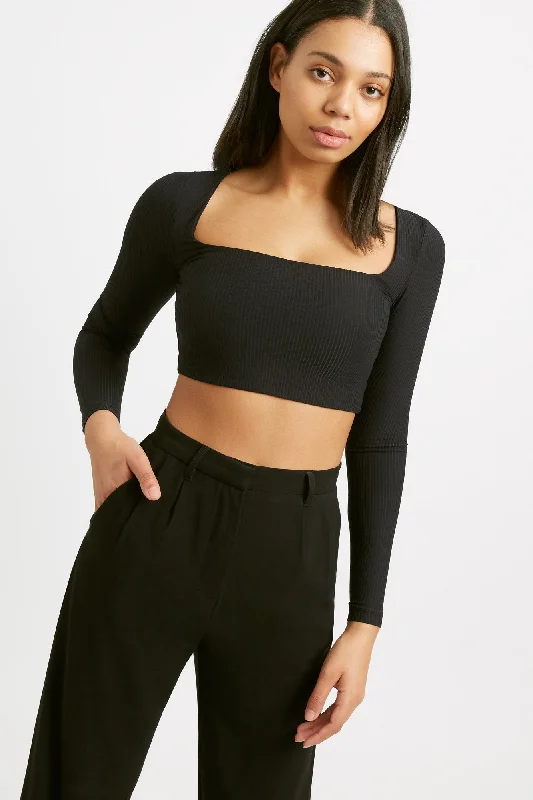 Kizzy Long Sleeve Crop