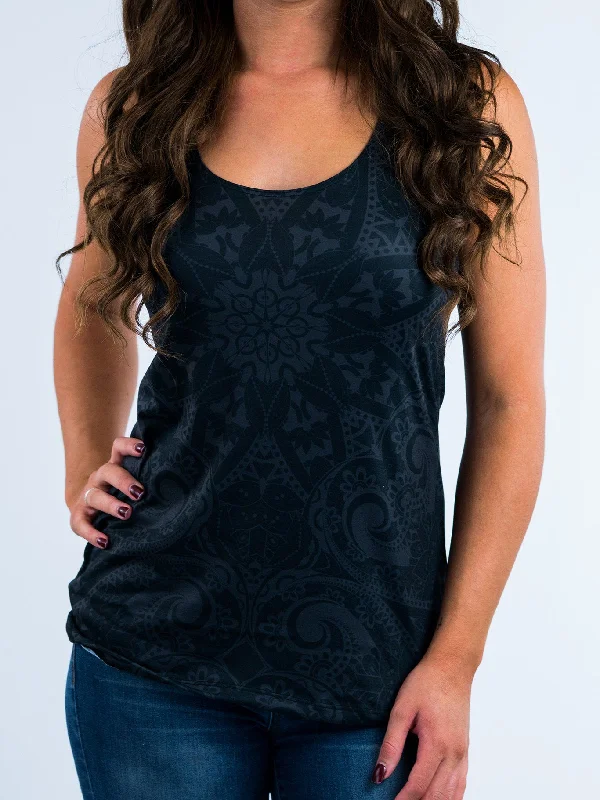 Ghost Mandala Racerback Tank