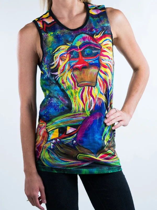 Meditating Rafiki Unisex Tank Top