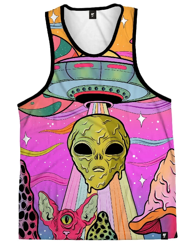 Neon Alien Invasion (Sherbet) Unisex Tank Top